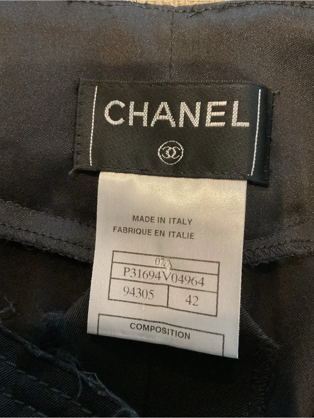CHANEL Black Pant